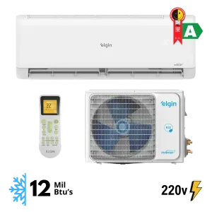 Ar Condicionado Split 12.000 Btus/h Elgin Quente e Frio High Wall Eco Inverter II Wifi 220V