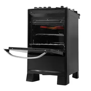 Fogão 4 Bocas Suggar Master Grill Mesa de Vidro Preto