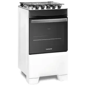 Fogão 4 Bocas Continental Branco Automático com TOPLimpaFácil (FC4IB) Premium