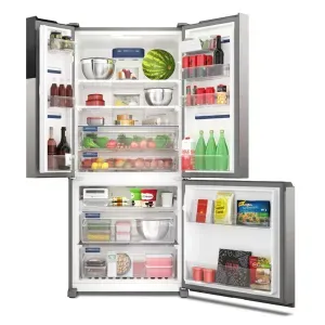 Geladeira Electrolux Frost Free Inverter 590L AutoSense 3 Portas Cor Inox Look (IM8S)