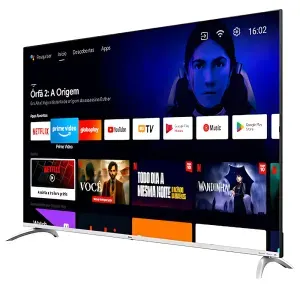 Smart TV LED Philco 58” 4K Android, Dolby Audio, HDMI e USB - Prata