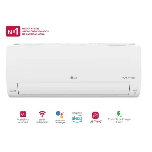 Ar-condicionado LG AI Dual Inverter Voice Frio 9.000 BTU Branco - 220V