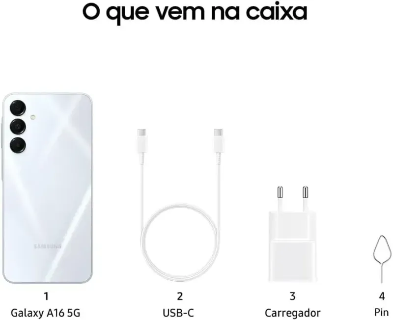 Smartphone Samsung Galaxy A16 Cinza 9
