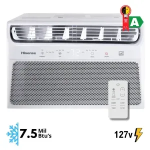 Ar-Condicionado Hisense 7.500 BTUs Frio 127V Wi-Fi – Resfriamento Rápido e Controle Inteligente
