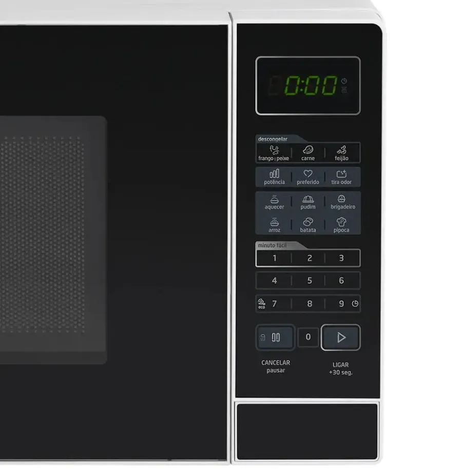 Micro-Ondas Midea 20 Litros MRAS21 Branco e Preto 127V - Telerio