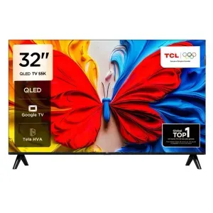 Smart TV TCL 32S5K QLED 32 – Full HD, Google TV e Dolby Audio