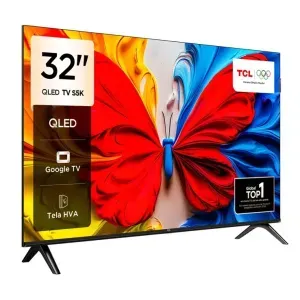 Smart TV TCL 32S5K QLED 32 – Full HD, Google TV e Dolby Audio