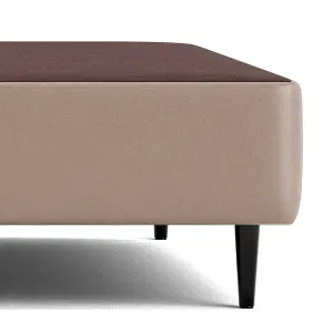 Base Sommier Casal Ortobom Cori Bege 138x188 - Altura 36cm Madeira