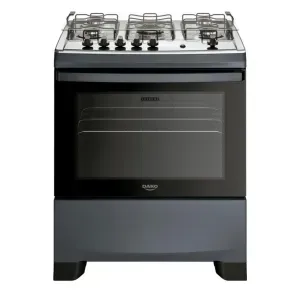 Fogão Dako Supreme 5 Bocas Titanium - Tripla Chama, Forno 100L - Bivolt