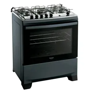 Fogão Dako Supreme 5 Bocas Titanium - Tripla Chama, Forno 100L - Bivolt