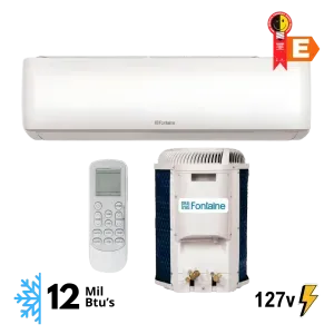 Ar Condicionado Split Fontaine 12.000 BTUs Frio - R-32, FCST12F - 127v