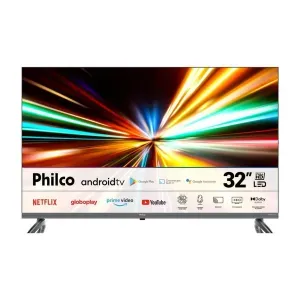 Smart TV Philco 32" P32SAA LED Android TV HDR10 com Wi-Fi, Bluetooth e Comando de Voz