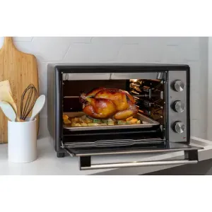 Forno Elétrico Black+Decker 60L FT60 com Função Rotisserie e Convecção – 127V