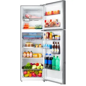 Geladeira Midea 425L Frost Free Duplex MDRT572EVD463 Inox: Amplitude e Eficiência Inverter - Bivolt
